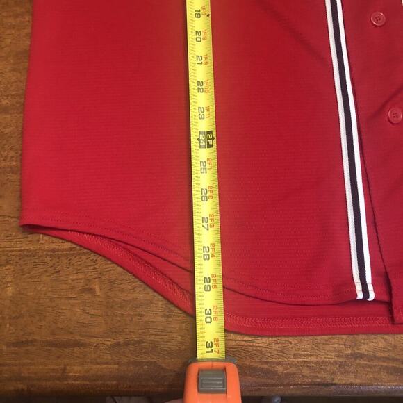 Atlanta Braves Majestic Jersey Mens XL Scarlet Alternate Cool Base Team MLB - Picture 8 of 11